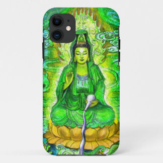 Green Zen Buddhist Goddess Kuan Yin iPhone 5 Case
