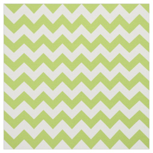 Green Zigzag, Green Chevron, Geometric Pattern Fabric