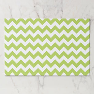 Green Zigzag, Green Chevron, Geometric Pattern Paper Pad