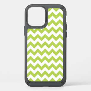 Green Zigzag, Green Chevron, Geometric Pattern Speck iPhone 12 Case