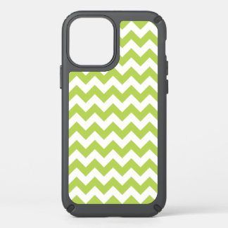 Green Zigzag, Green Chevron, Geometric Pattern Speck iPhone 12 Case