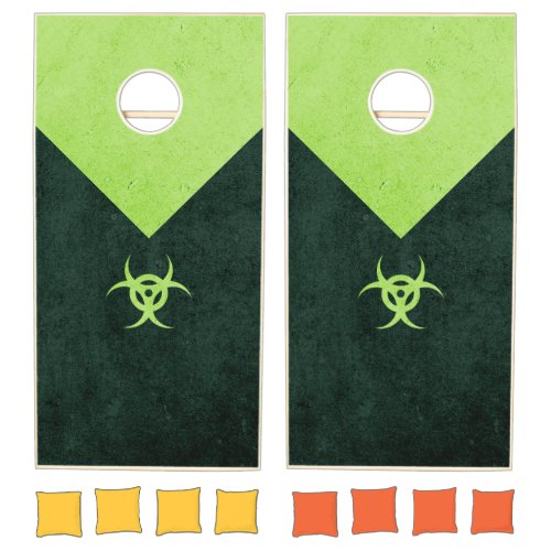 Green Zombie Danger Cornhole Set