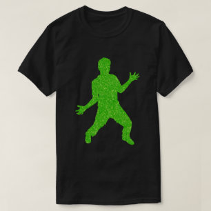 Green Zombie Halloween Glitter T-Shirt
