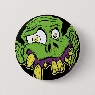 Green Zombie Head Button