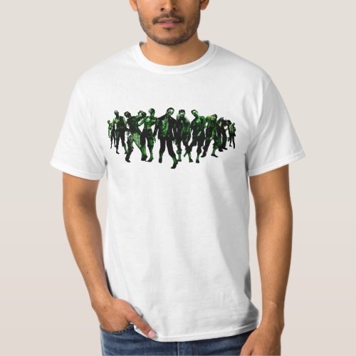 green zombie horde T_Shirt