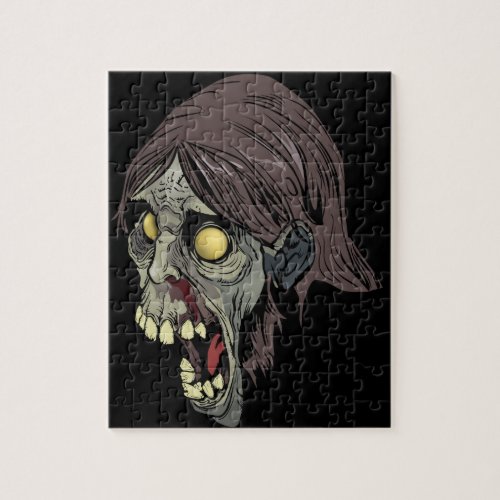 Green Zombie Jigsaw Puzzle