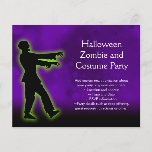 Green Zombie on Purple (Front)