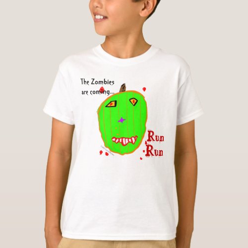 Green Zombie Run T_Shirt