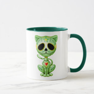 Green Zombie Sugar Kitten Mug