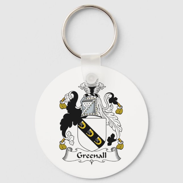 Greenall Family Crest Keychain (Front)