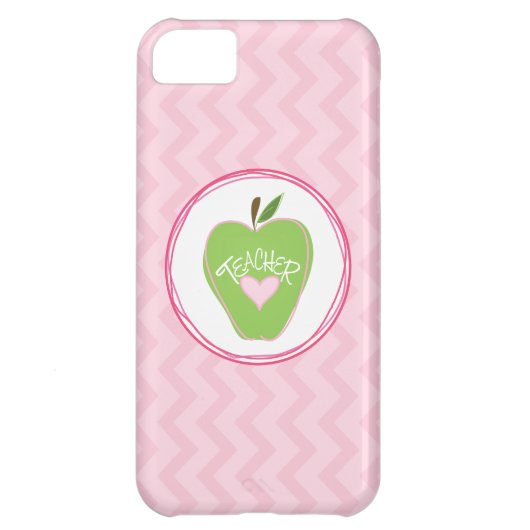 GreenApple & Zigzag iPhone 5 Case For Teachers (Back)