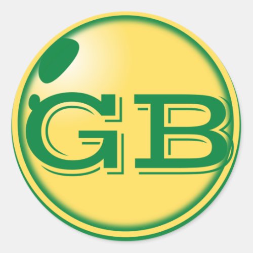 GREENBAY PACKERS  CLASSIC ROUND STICKER