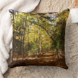 Greenbelt Park in Fall I Maryland Landscape Throw Pillow