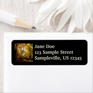 Greenbelt Park in Fall II Maryland Nature Scene Label