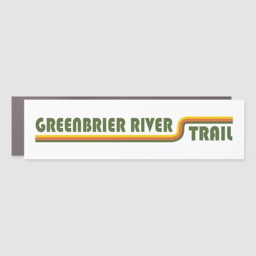 Greenbrier River Trail Car Magnet