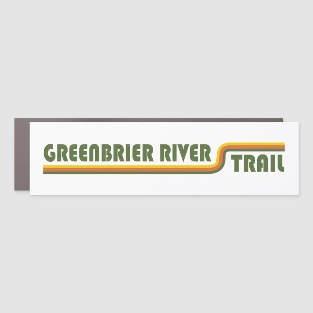 Greenbrier River Trail Car Magnet (Front)
