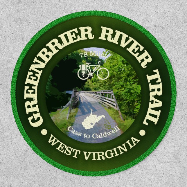 Greenbrier River Trail (cycling c) Patch (Front)