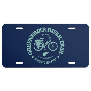Greenbrier River Trail (cycling) License Plate