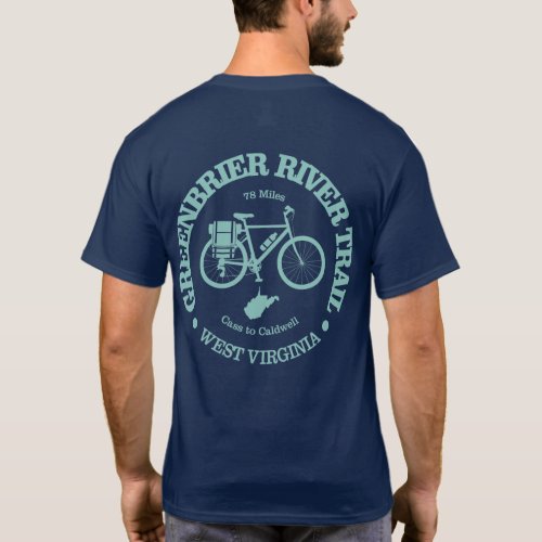 Greenbrier River Trail cycling T_Shirt
