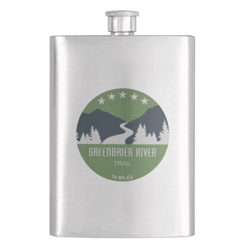 Greenbrier River Trail Flask