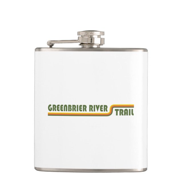 Greenbrier River Trail Flask (Front)