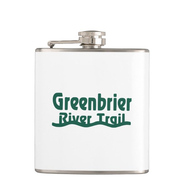 Greenbrier River Trail Flask (Front)