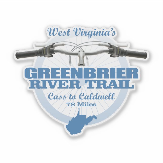 Greenbrier River Trail (H2) Sticker (Front)