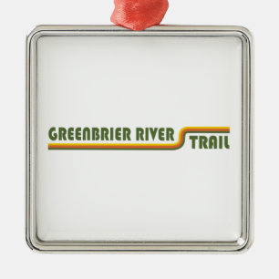 Greenbrier River Trail Metal Ornament