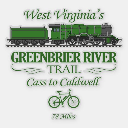 Greenbrier River Trail RT2 Sticker