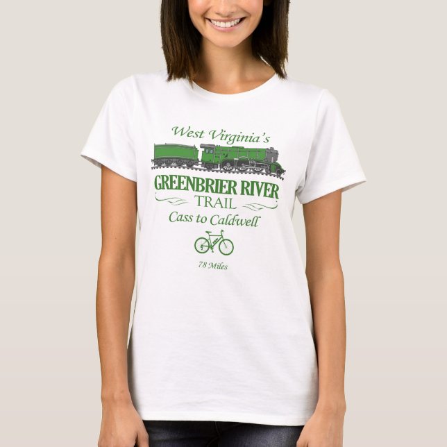 Greenbrier River Trail (RT2) T-Shirt (Front)