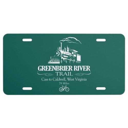 Greenbrier River Trail RT License Plate