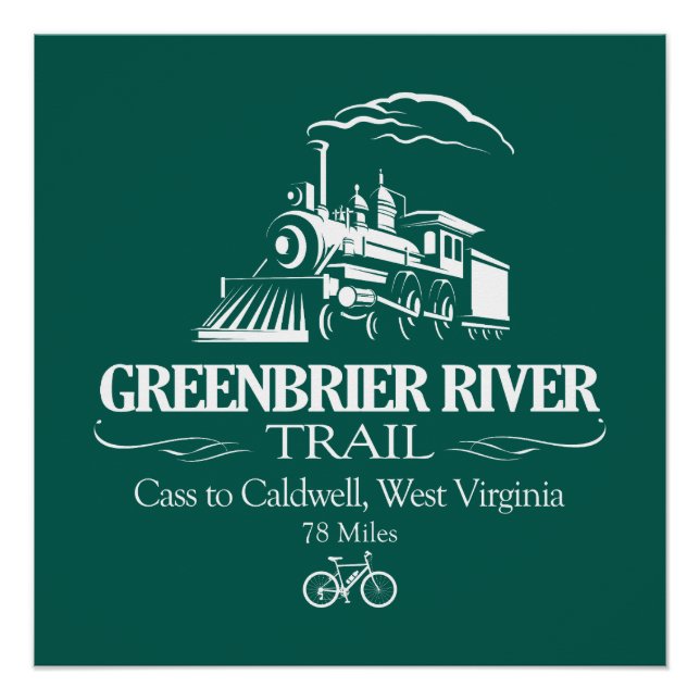 Greenbrier River Trail (RT) Poster (Front)