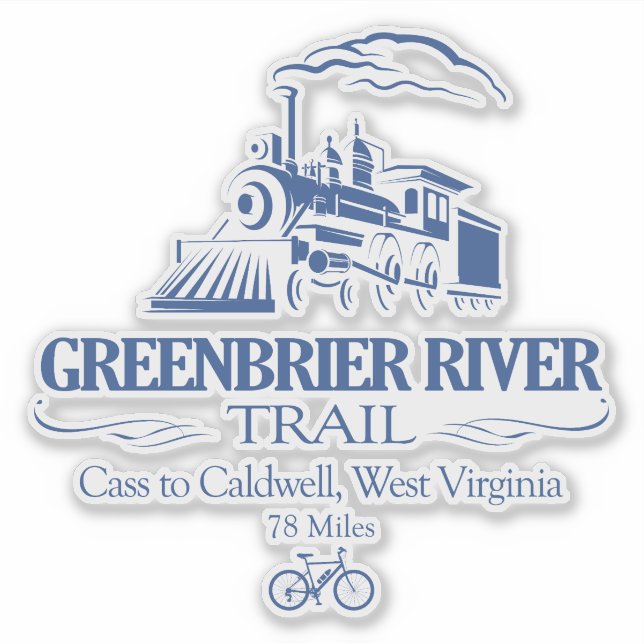 Greenbrier River Trail (RT) Sticker (Front)