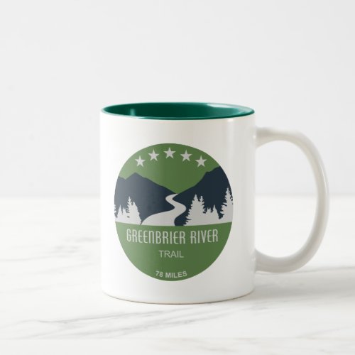 Greenbrier River Trail Two_Tone Coffee Mug