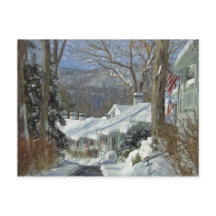 Greenbrier Winter Scene Postcard