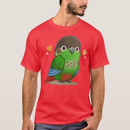 Greencheeked Conure Parrot T_Shirt