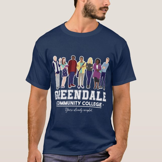 Greendale Community College retro T-Shirt (Front)