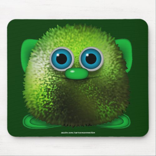 Greendle the Cute Wuzzy Butt Funny Kids Mousepad