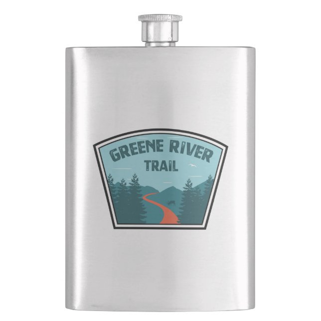 Greene River Trail Pennsylvania Flask (Front)