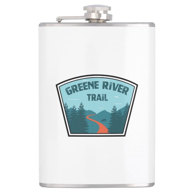 Greene River Trail Pennsylvania Flask (Front)