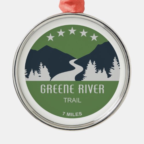 Greene River Trail Pennsylvania Metal Ornament
