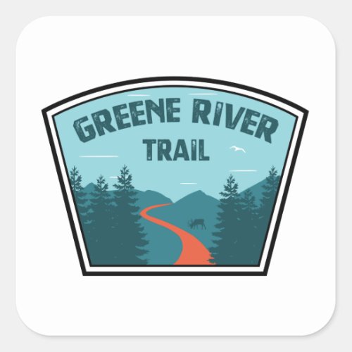 Greene River Trail Pennsylvania Square Sticker