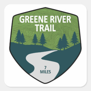 Greene River Trail Pennsylvania Square Sticker