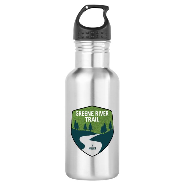 Greene River Trail Pennsylvania Stainless Steel Water Bottle (Front)