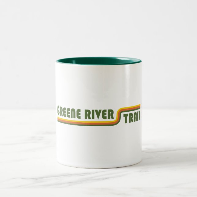 Greene River Trail Pennsylvania Two-Tone Coffee Mug (Center)
