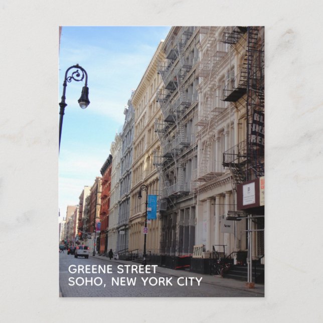Greene Street SoHo Architecture New York City NYC Postcard (Front)