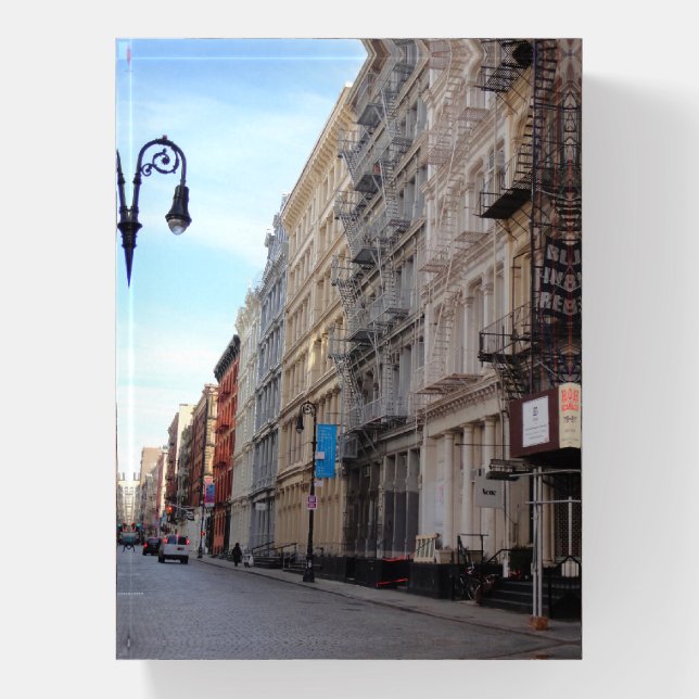 Greene Street SoHo NYC Cast Iron Architecture Paperweight (Vertical)