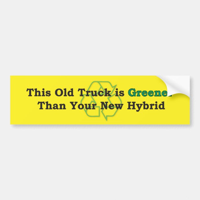Greener Bumper Sticker (Front)