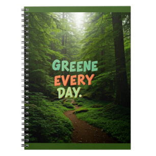 Greener Every Day" Eco-Friendly ebooks Notebook