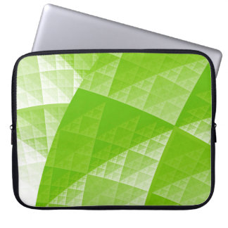 Greenery abstract pattern laptop sleeve